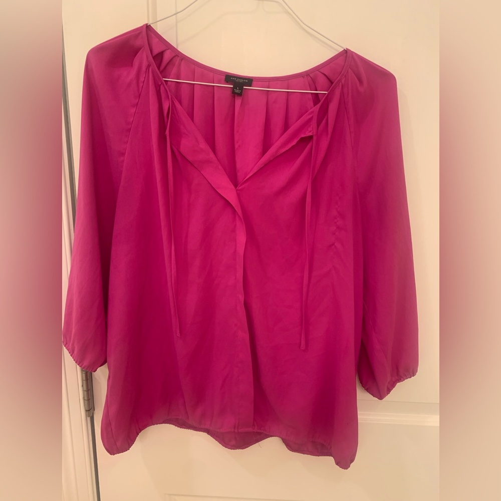 Ann Taylor Pink Top Size Large